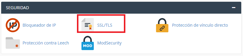 SSL/TLS in Cpanel